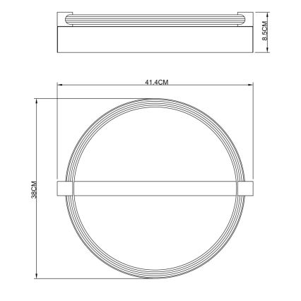 Globo - LED Stropné svietidlo LED/15W/230V 3000K 41,4x38 cm béžová