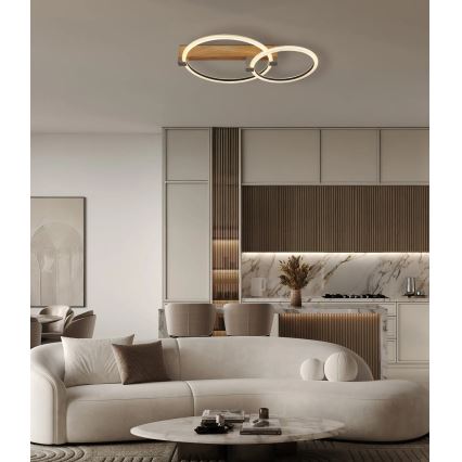 Globo - LED stropné svietidlo LED/24W/230V 3000K 58x40 cm béžové
