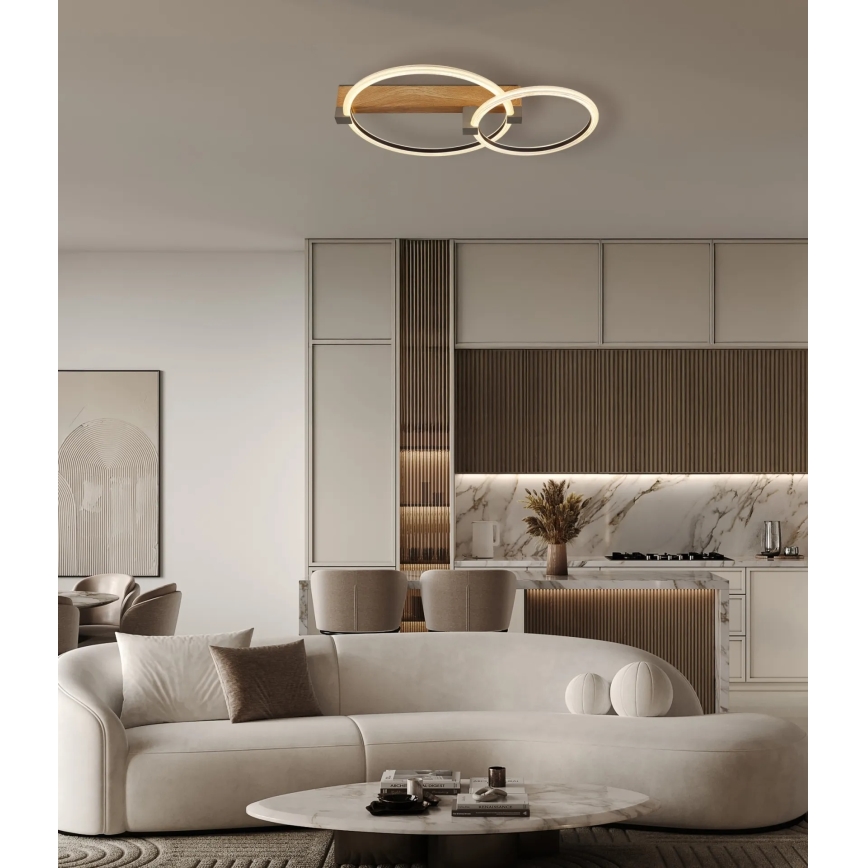 Globo - LED stropné svietidlo LED/24W/230V 3000K 58x40 cm béžové