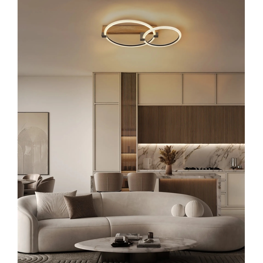 Globo - LED stropné svietidlo LED/24W/230V 3000K 58x40 cm béžové