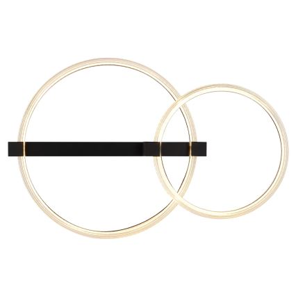 Globo - LED Stropné svietidlo LED/24W/230V 3000K 58x38 cm čierna