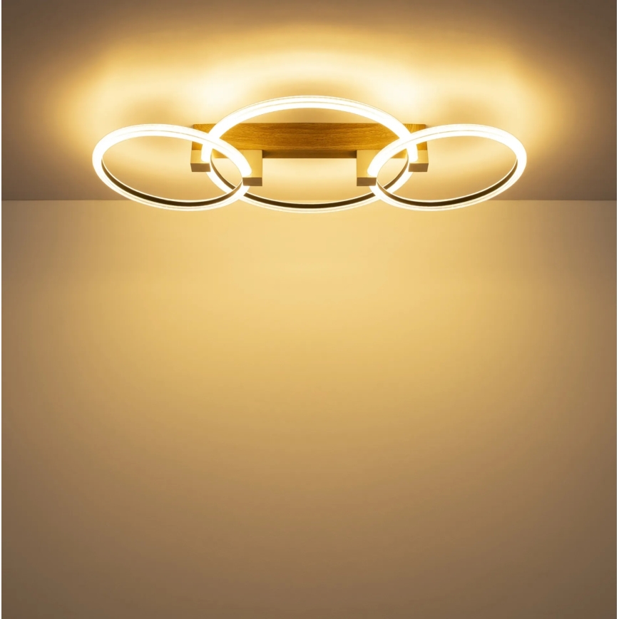 Globo - LED stropné svietidlo LED/40W/230V 3000K 76,1x38 cm hnedá
