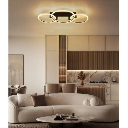 Globo - LED stropné svietidlo LED/40W/230V 3000K 76x38 cm čierne