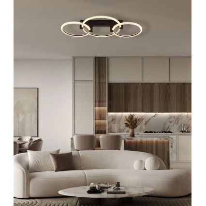 Globo - LED stropné svietidlo LED/40W/230V 3000K 76x38 cm čierne