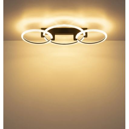Globo - LED stropné svietidlo LED/40W/230V 3000K 76x38 cm čierne