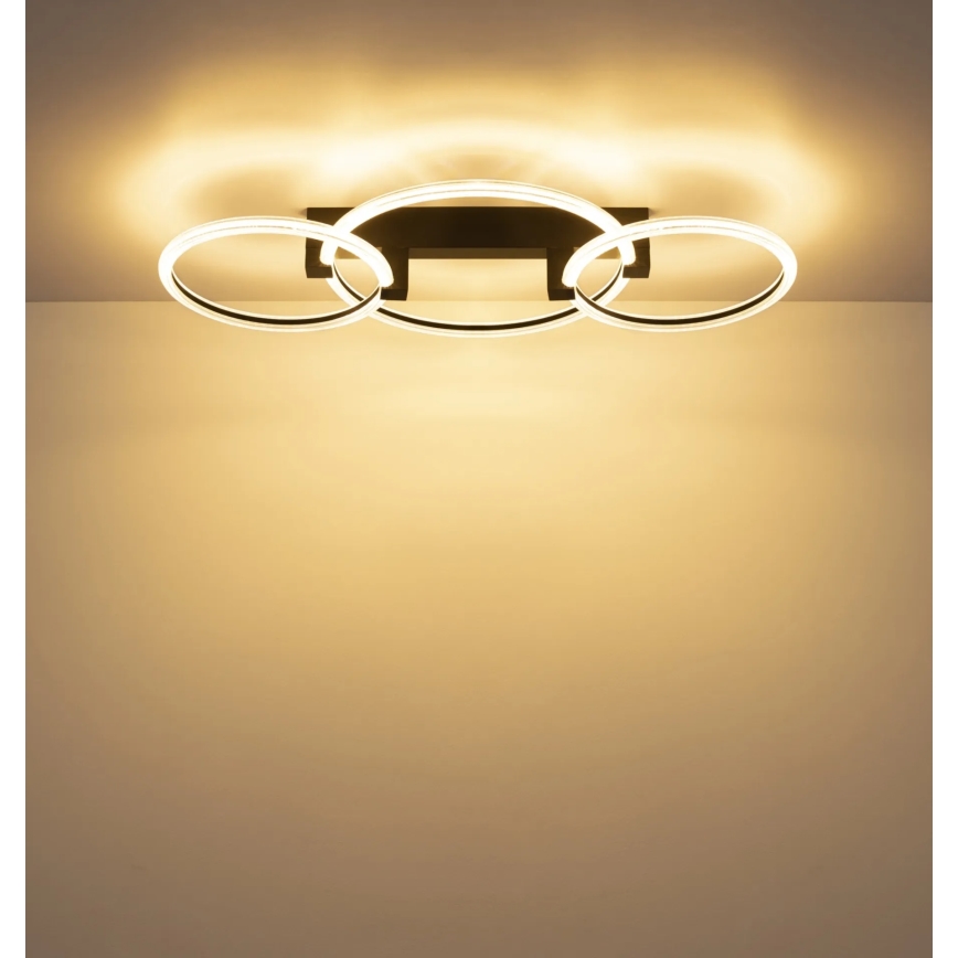 Globo - LED stropné svietidlo LED/40W/230V 3000K 76x38 cm čierne
