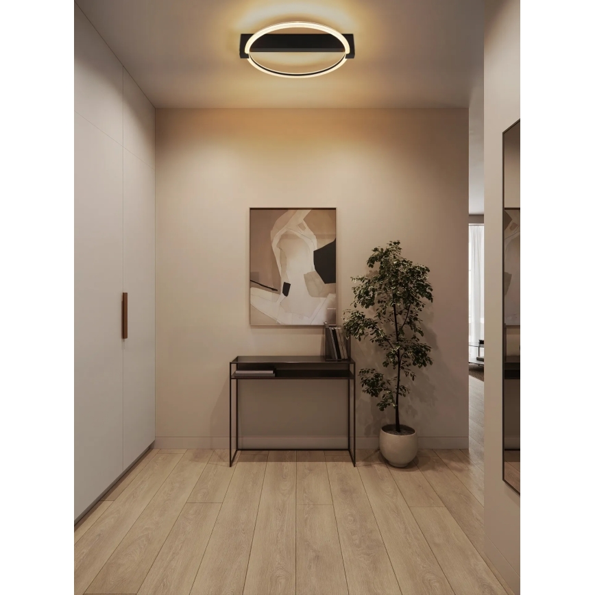 Globo - LED stropné svietidlo LED/15W/230V 3000K 41,4x38 cm čierne
