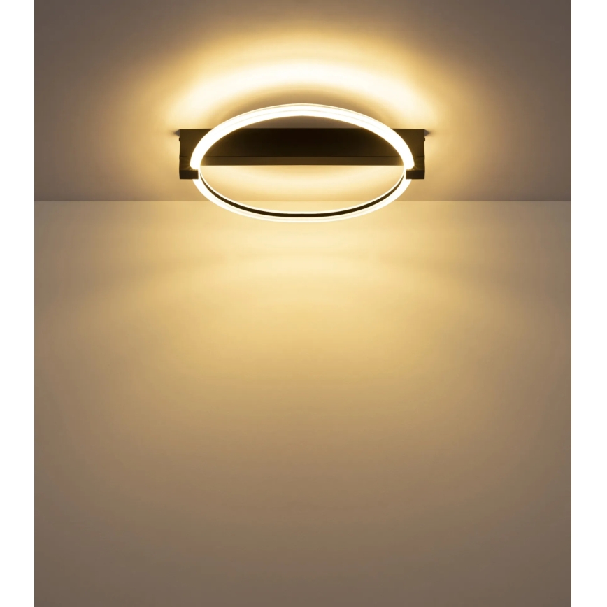 Globo - LED stropné svietidlo LED/15W/230V 3000K 41,4x38 cm čierne