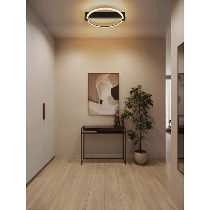 Globo - LED stropné svietidlo LED/15W/230V 3000K 41,5x38 cm čierna