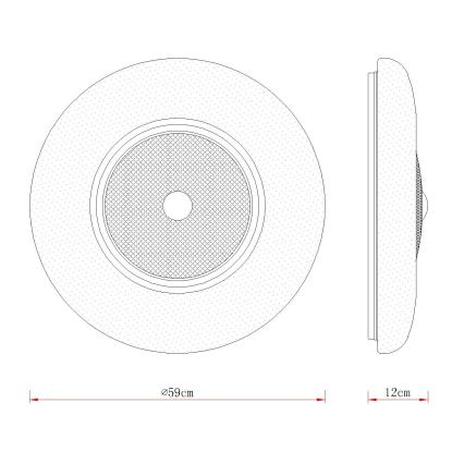 Globo - LED stropné svietidlo LED/48 W/230 V 2700/4000/6000 K priemer 59 cm biele