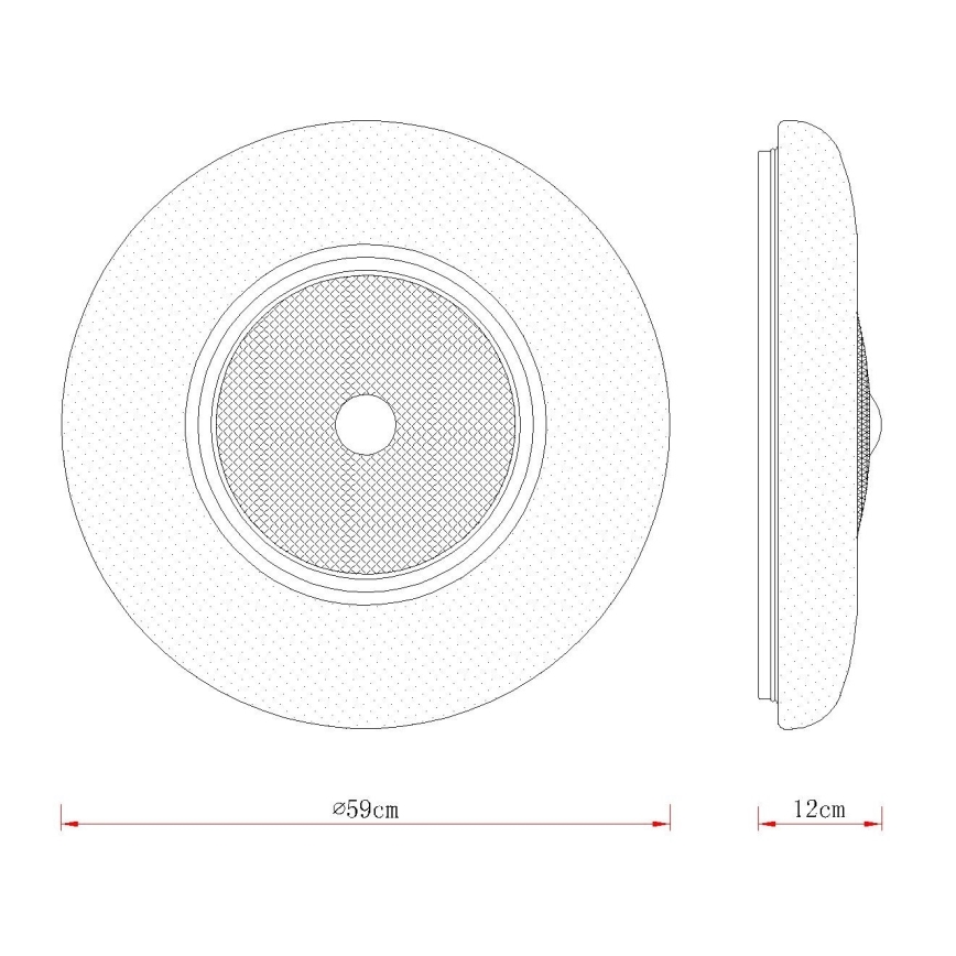 Globo - LED stropné svietidlo LED/48 W/230 V 2700/4000/6000 K priemer 59 cm biele