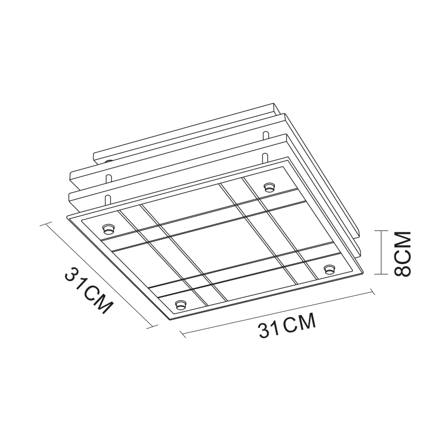 Globo - Stropné svietidlo 2xE27/60W/230V