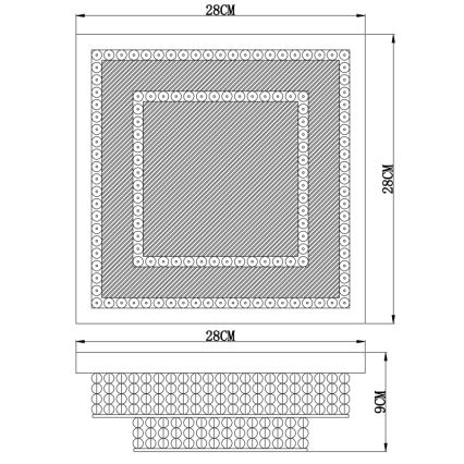 Globo - LED Stropné svietidlo LED/16W/230V