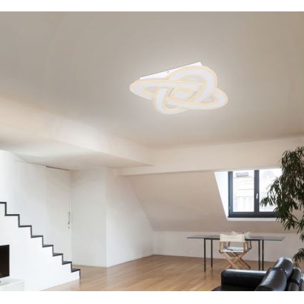 Globo - LED Stmievaťelné stropné svietidlo LED/36W/230V 3000-6000K pr. 50 cm biela + diaľkové ovládanie