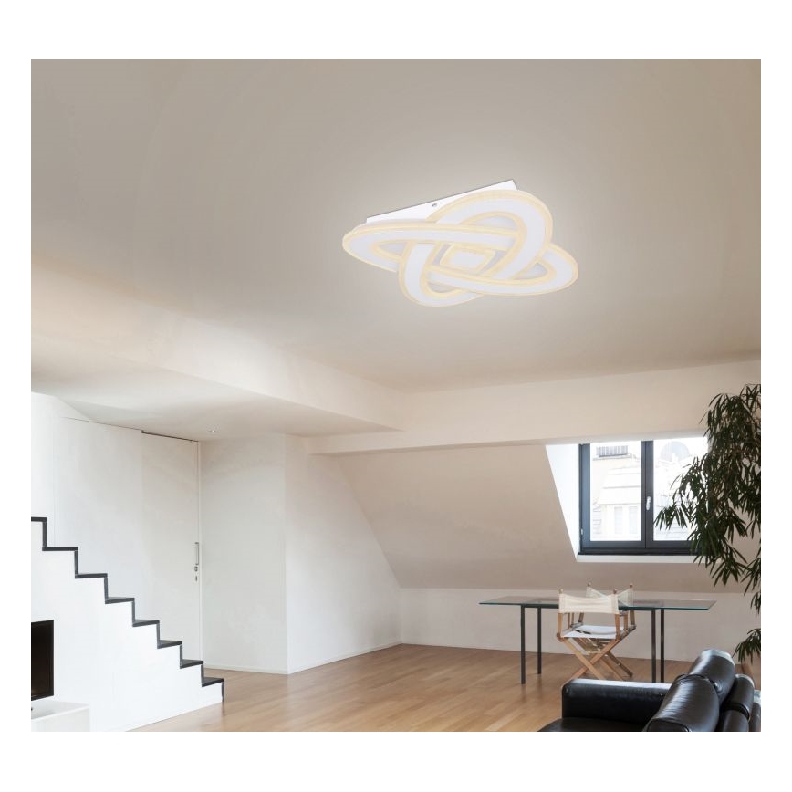 Globo - LED Stmievaťelné stropné svietidlo LED/36W/230V 3000-6000K pr. 50 cm biela + diaľkové ovládanie