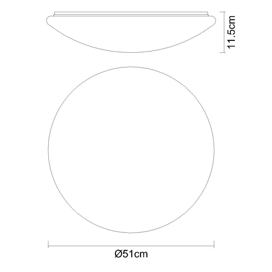 Globo - Stmievateľné stropné LED svietidlo RGB LED/48W/230V + LED/10W 2700-6500K priemer 50 cm + diaľkové ovládanie