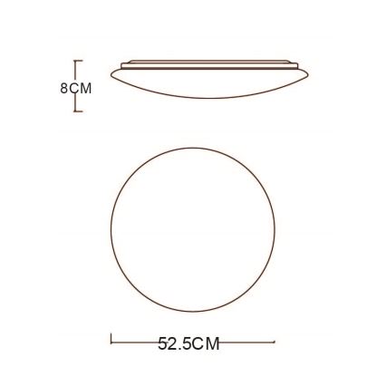 Globo - LED Stmievateľné stropné svietidlo LED/48W/230V 3000/4200/6400K + diaľkové ovládanie