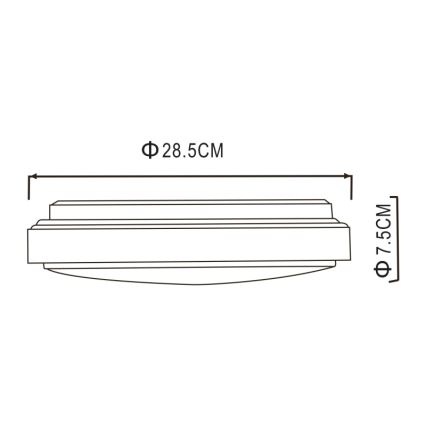 Globo - LED Stropné svietidlo LED/18W/230V 3000K