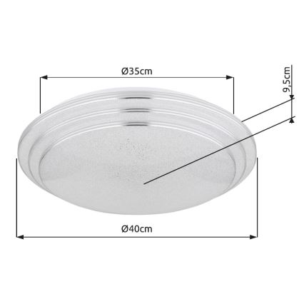 Globo - LED Stmievateľné stropné svietidlo LED/18W/230V pr. 40 cm 2700-6500K + diaľkové ovládanie
