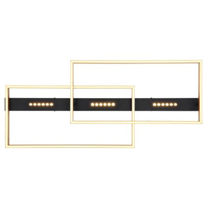 Globo 48461-54 - LED stropné svietidlo LUFFY LED/54W/230V 39,8x90 cm čierna/zlatá