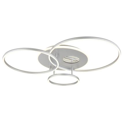 Globo - LED stmievateľné stropné svietidlo LED/54W/230V 2700-6500K 90x70 cm strieborné + diaľkové ovládanie