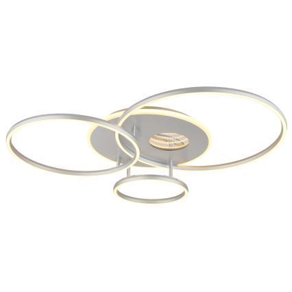 Globo - LED stmievateľné stropné svietidlo LED/54W/230V 2700-6500K 90x70 cm strieborné + diaľkové ovládanie