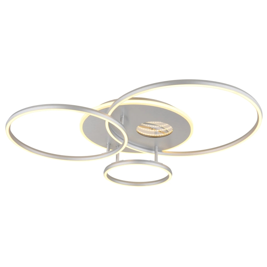 Globo - LED stmievateľné stropné svietidlo LED/54W/230V 2700-6500K 90x70 cm strieborné + diaľkové ovládanie