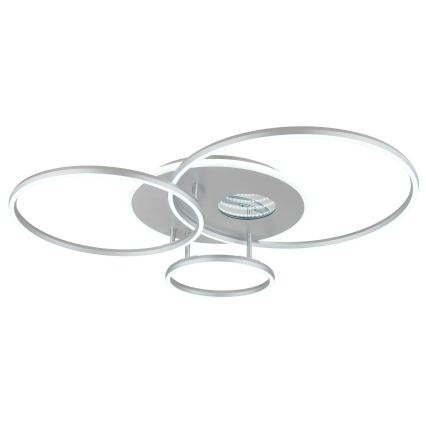 Globo - LED stmievateľné stropné svietidlo LED/54W/230V 2700-6500K 90x70 cm strieborné + diaľkové ovládanie