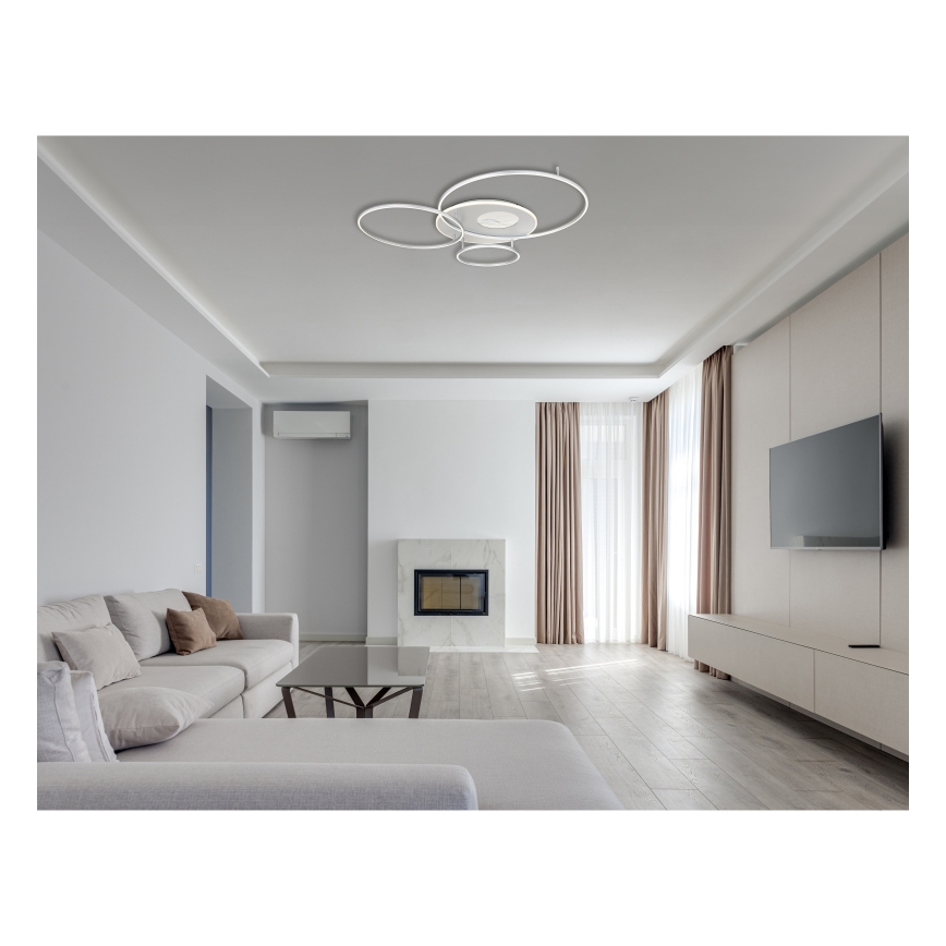 Globo - LED stropné svietidlo stmievateľné LED/70W/230V 2700-6500K matný chróm + diaľkové ovládanie