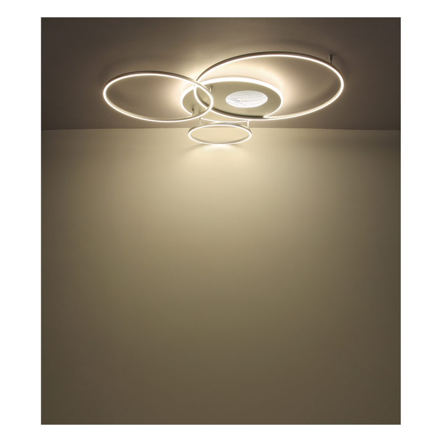 Globo - LED stropné svietidlo stmievateľné LED/70W/230V 2700-6500K matný chróm + diaľkové ovládanie