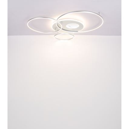 Globo - LED stropné svietidlo stmievateľné LED/70W/230V 2700-6500K matný chróm + diaľkové ovládanie