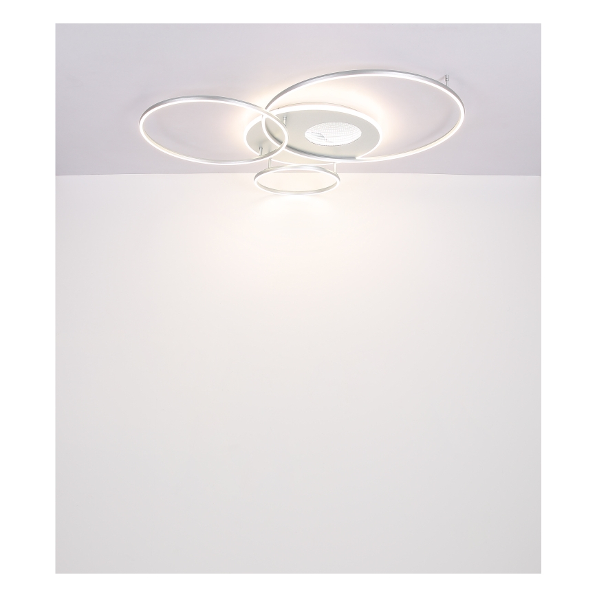 Globo - LED stropné svietidlo stmievateľné LED/70W/230V 2700-6500K matný chróm + diaľkové ovládanie
