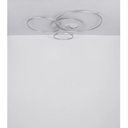 Globo - Stlmiteľné LED stropné svietidlo 70W/230V 2700-6500K Wi-Fi Tuya matný chróm + diaľkové ovládanie