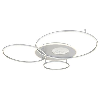 Globo - Stlmiteľné LED stropné svietidlo 70W/230V 2700-6500K Wi-Fi Tuya matný chróm + diaľkové ovládanie