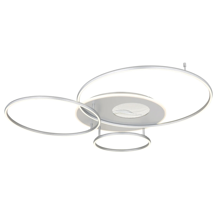 Globo - Stlmiteľné LED stropné svietidlo 70W/230V 2700-6500K Wi-Fi Tuya matný chróm + diaľkové ovládanie