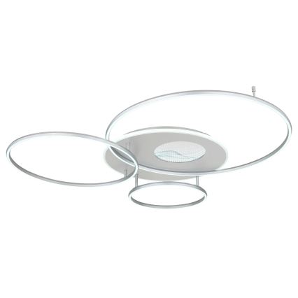 Globo - Stlmiteľné LED stropné svietidlo 70W/230V 2700-6500K Wi-Fi Tuya matný chróm + diaľkové ovládanie