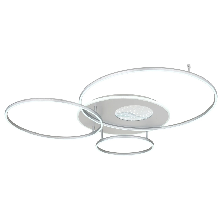 Globo - Stlmiteľné LED stropné svietidlo 70W/230V 2700-6500K Wi-Fi Tuya matný chróm + diaľkové ovládanie