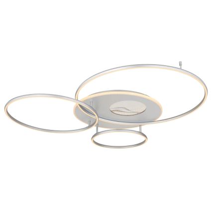 Globo - Stlmiteľné LED stropné svietidlo 70W/230V 2700-6500K Wi-Fi Tuya matný chróm + diaľkové ovládanie