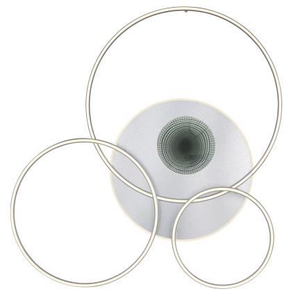 Globo - Stlmiteľné LED stropné svietidlo 70W/230V 2700-6500K Wi-Fi Tuya matný chróm + diaľkové ovládanie