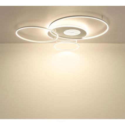 Globo - LED stmievateľné stropné svietidlo LED/70W/230V 2700-6500K 105x26,5 cm biela + diaľkové ovládanie