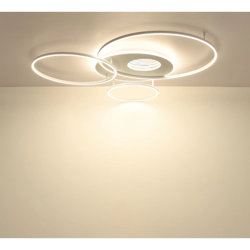 Globo - LED stmievateľné stropné svietidlo LED/70W/230V 2700-6500K 105x26,5 cm biela + diaľkové ovládanie