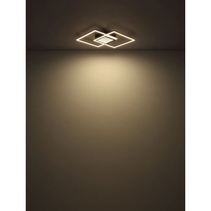Globo - LED stmievateľné stropné svietidlo LED/32W/230V 2700-6500K 42,6x42,6 cm čierna + diaľkové ovládanie