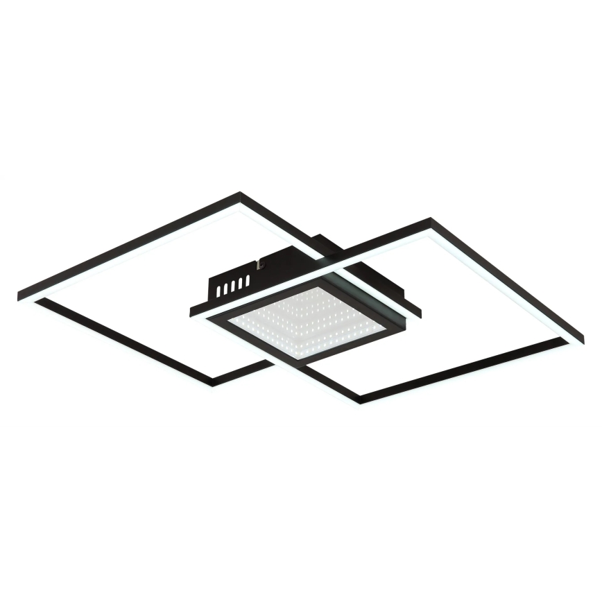Globo - LED stmievateľné stropné svietidlo LED/32W/230V 2700-6500K 42,6x42,6 cm čierna + diaľkové ovládanie