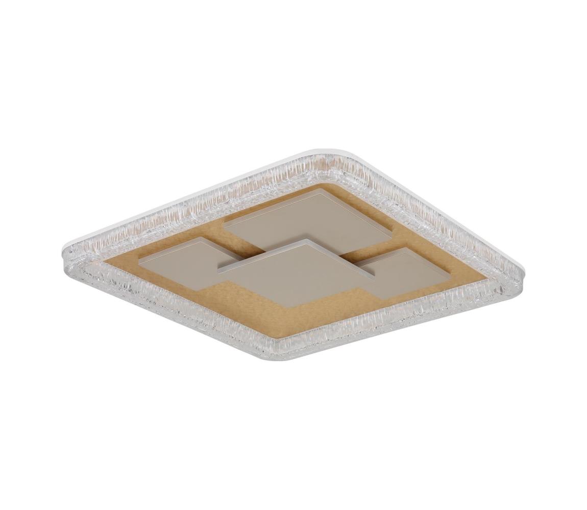 Globo 48476-40 - LED stropné svietidlo LORAINE LED/40W/230V 48,8x48,8 cm zlaté 48476-40
