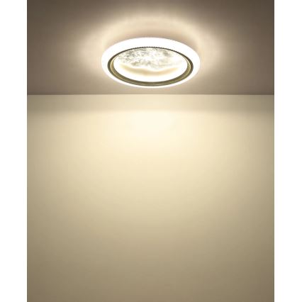 Globo - LED stropné svietidlo LED/28W/230V 3000/4200/6000K pr. 39,5 cm strieborná