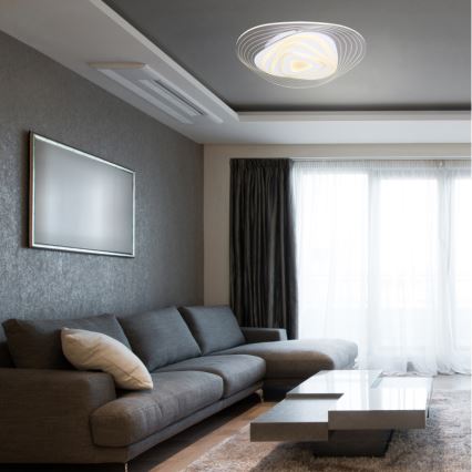 Globo - LED Stmievateľné stropné svietidlo LED/40W/230V 3000-6500K 50,2x48,8 cm Wi-Fi Tuya + diaľkové ovládanie