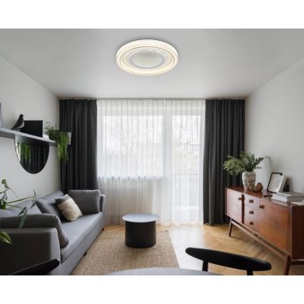 Globo - LED stropné stmievateľné svietidlo LED/48W/230V 2700-6000K pr. 48 cm biele + diaľkové ovládanie