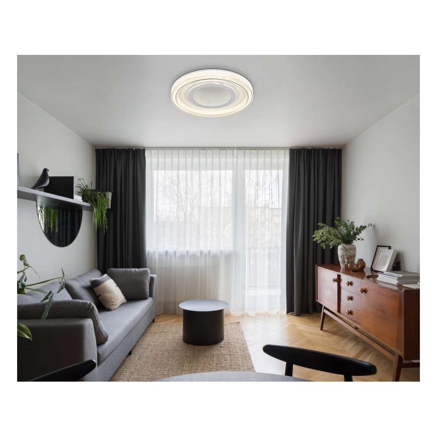 Globo - LED stropné stmievateľné svietidlo LED/48W/230V 2700-6000K pr. 48 cm biele + diaľkové ovládanie