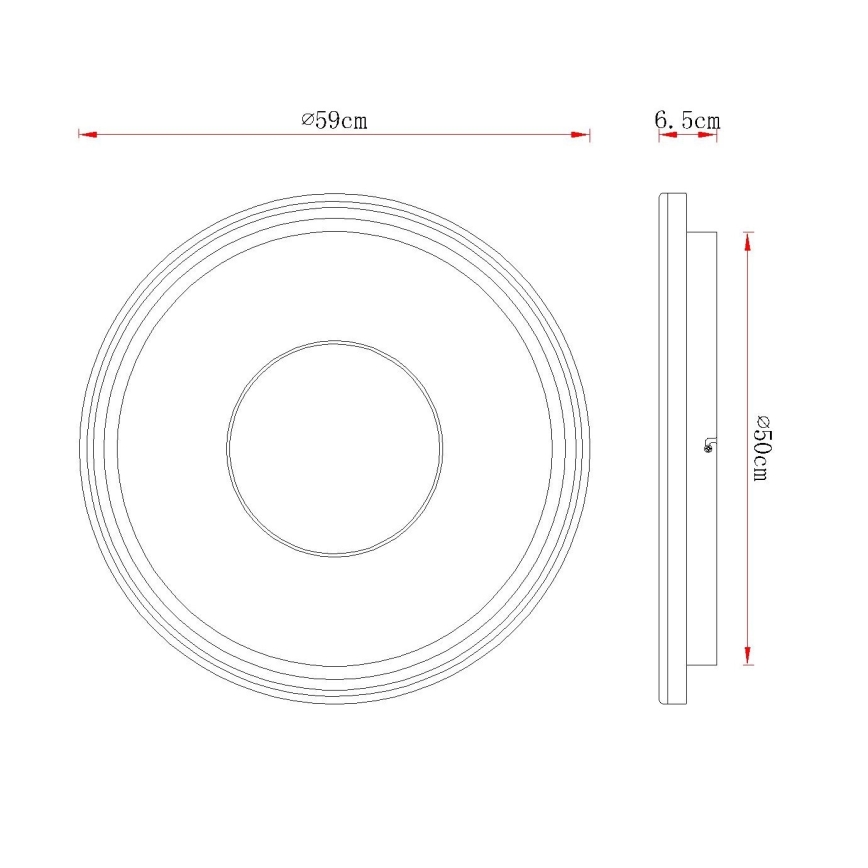 Globo - stmievateľné LED stropné svietidlo LED/60W/230V 2700-6000K priemer 59 cm béžové + diaľkové ovládanie