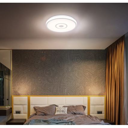 Globo - LED stropné svietidlo LED/24W/230V 3000/4000/6000K priemer 38 cm biela/matný chróm